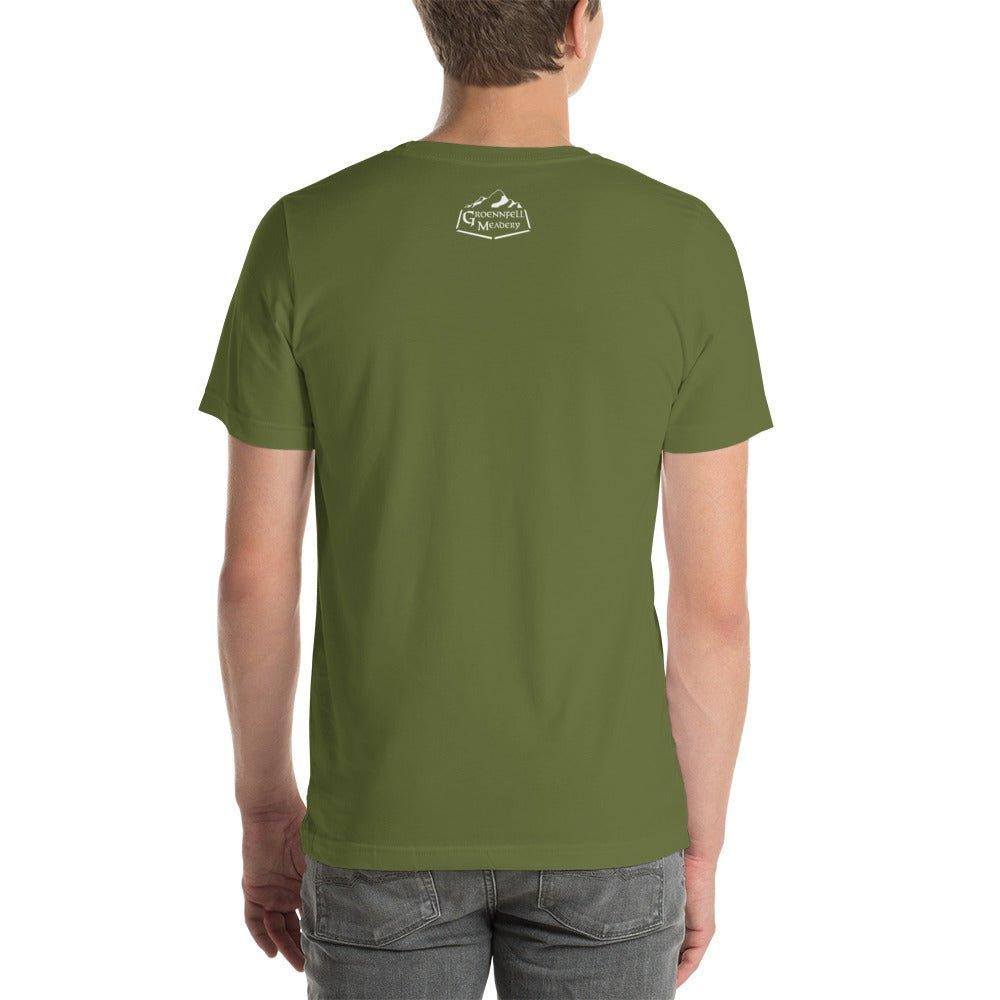 Yggdrasil Gold Details Short-Sleeve Unisex T-Shirt - Groennfell & Havoc Mead Store