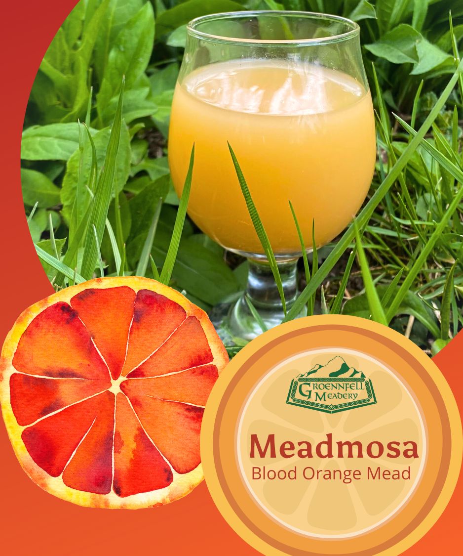 Meadmosa Blood Orange and Honey Mead by Groennfell - 2023 Release