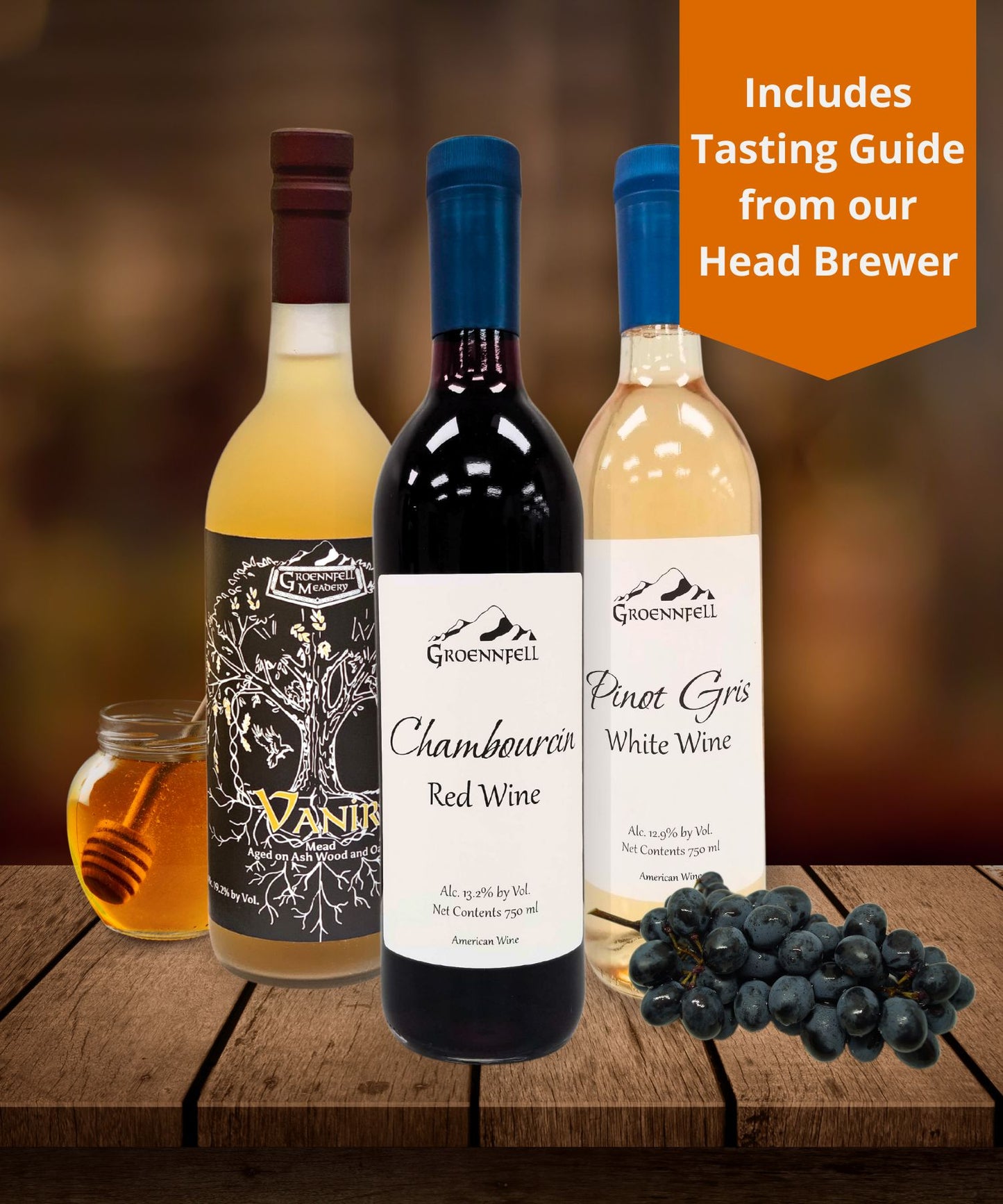 Tasting Trio - Wines & Mead of Groennfell (Includes Free Shipping!)