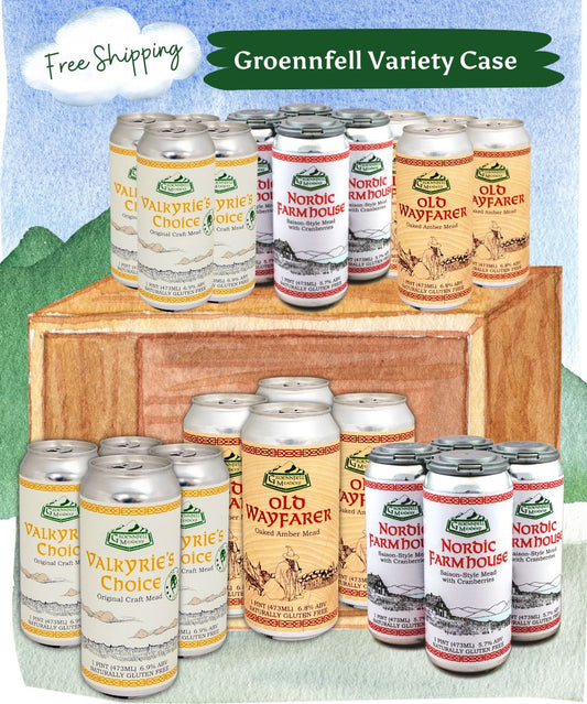 Just Groennfell Mead Variety Case (24 Total) + Free Shipping!