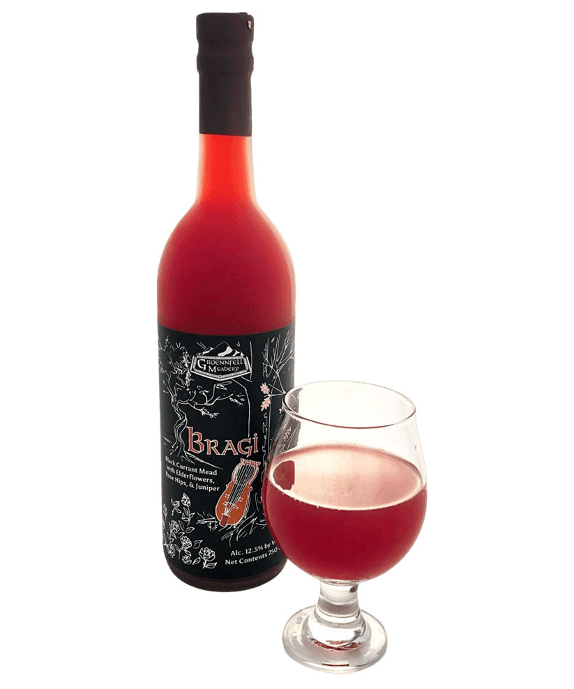 Bragi Ancient Collection Black Currant and Elderflower Mead by Groennfell
