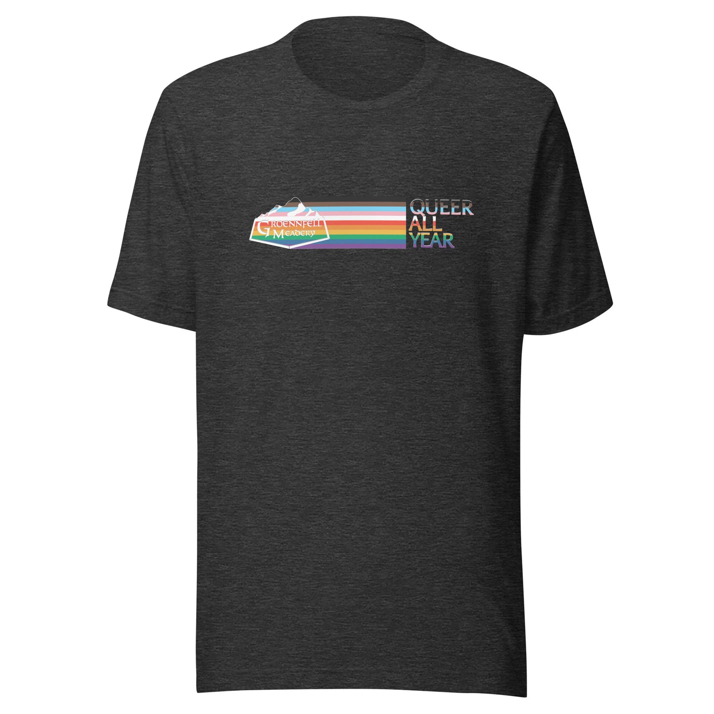 Flying Rainbow Super Soft Logo T-Shirt - "Queer All Year"