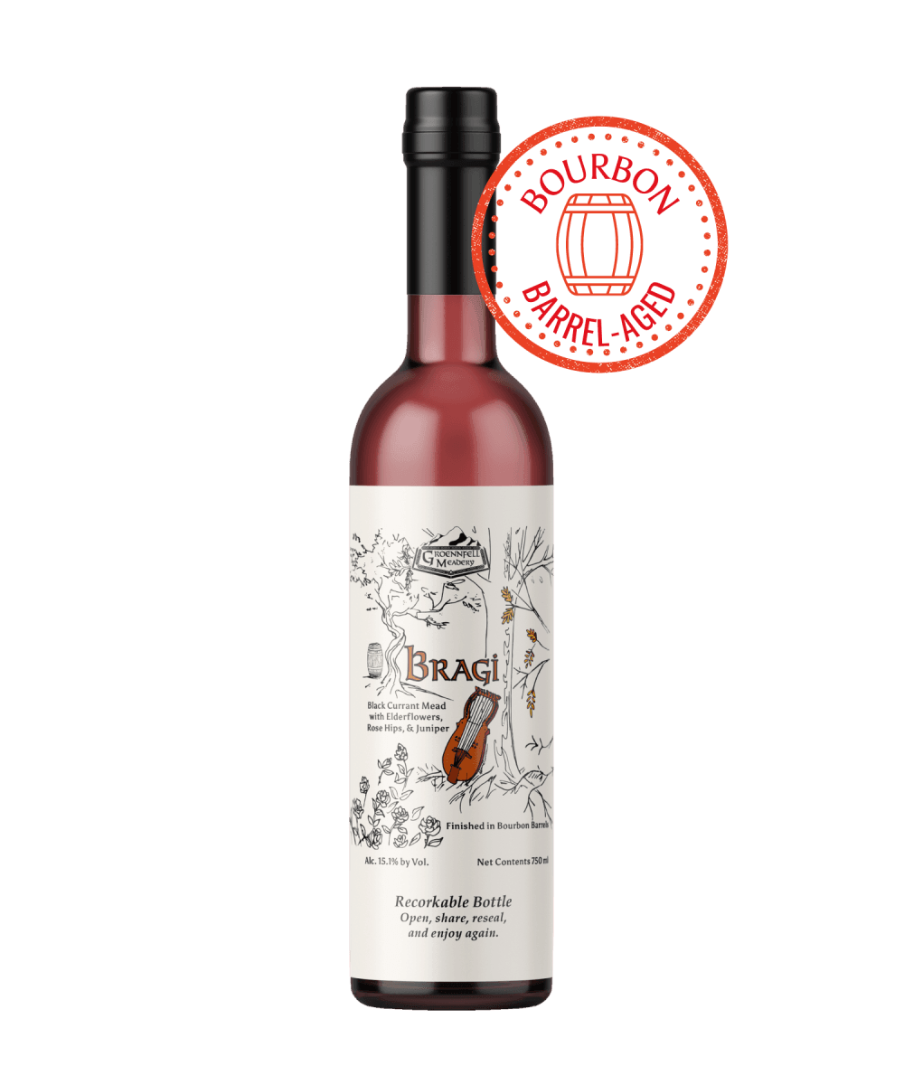 **PRESALE** Bourbon Barrel-aged Bragi Mead - 2022 - Groennfell & Havoc Mead Store
