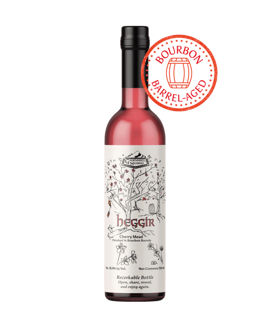 Bourbon Barrel-aged Heggir Cherry Mead - 2022 - Groennfell & Havoc Mead Store