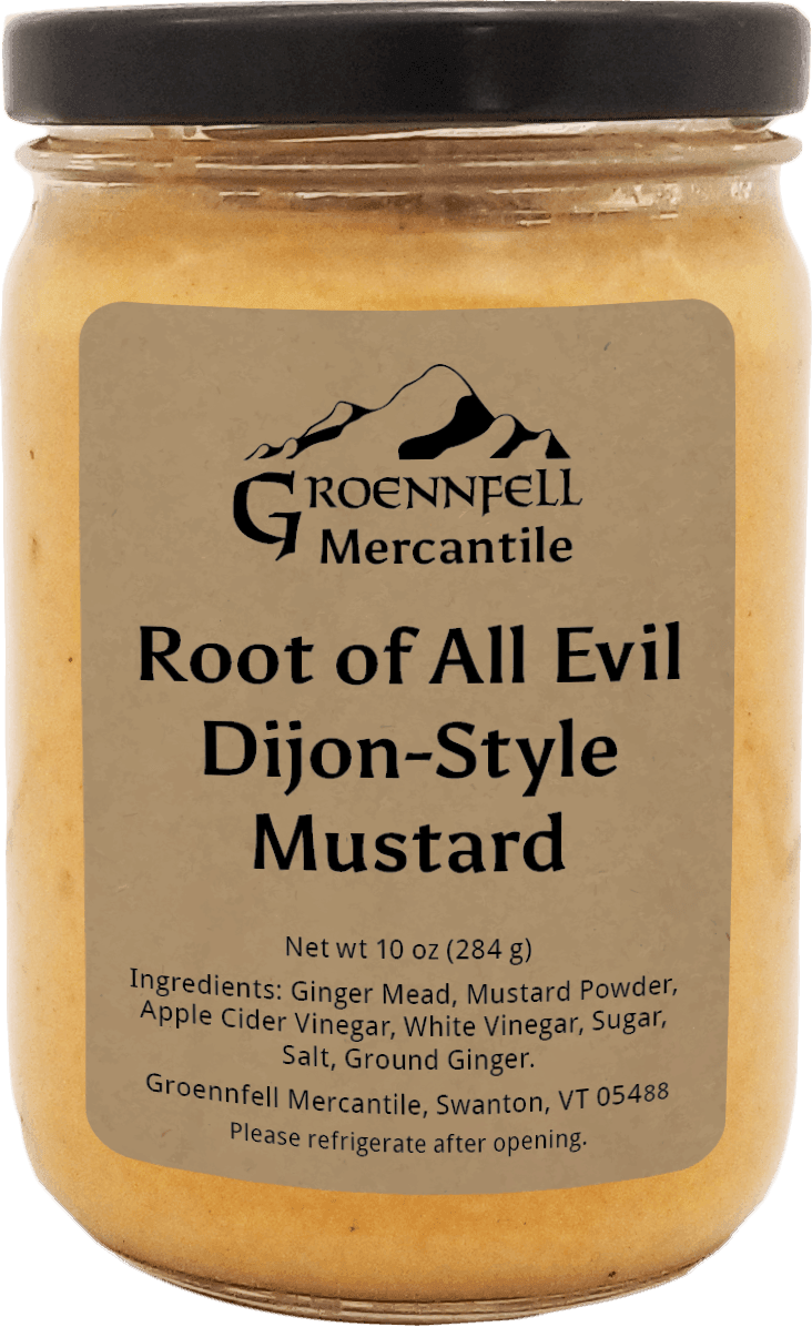 **Pre-sale** Root of All Evil Dijon-Style Mustard - Groennfell & Havoc Mead Store