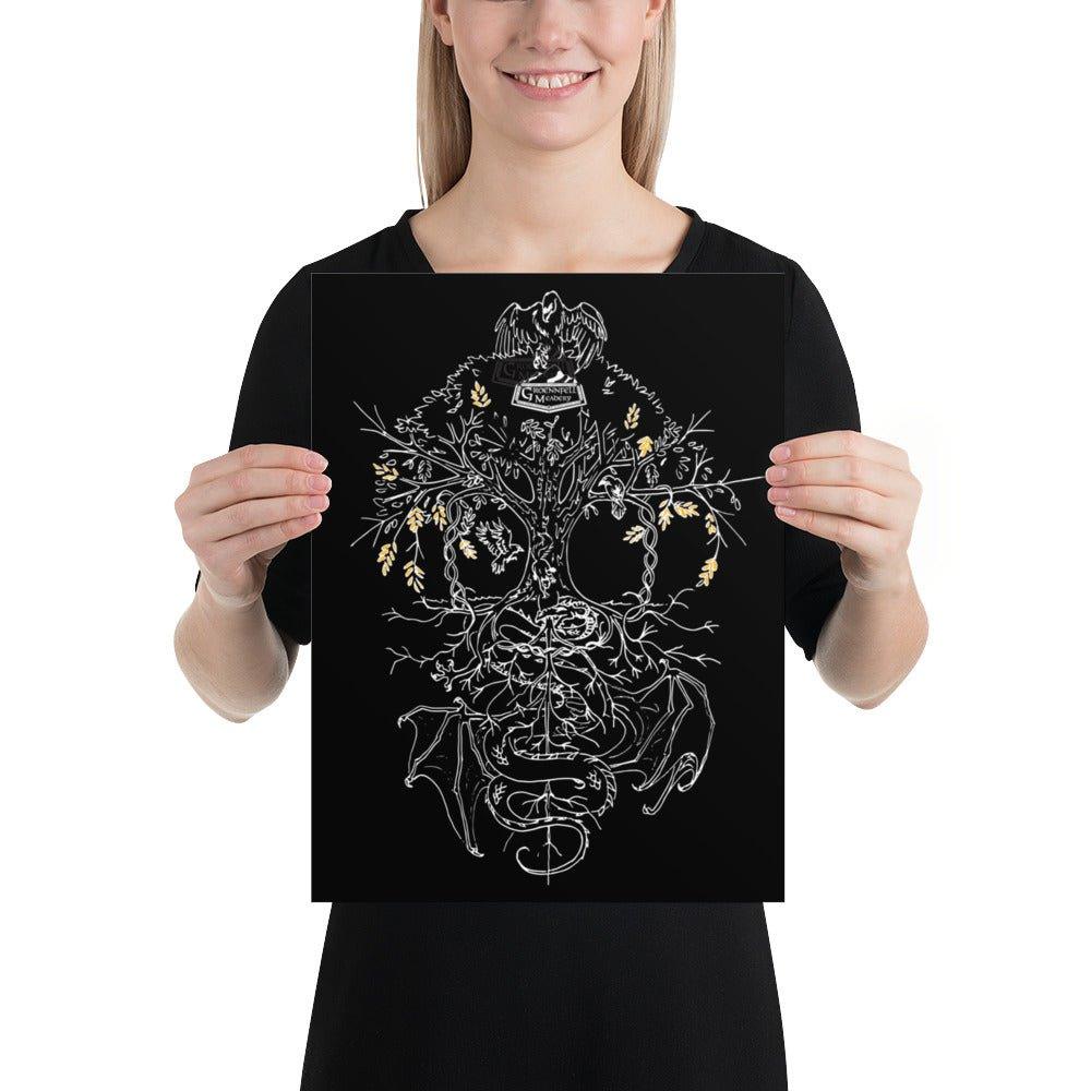 Yggdrasil Gold Details Poster - Groennfell & Havoc Mead Store