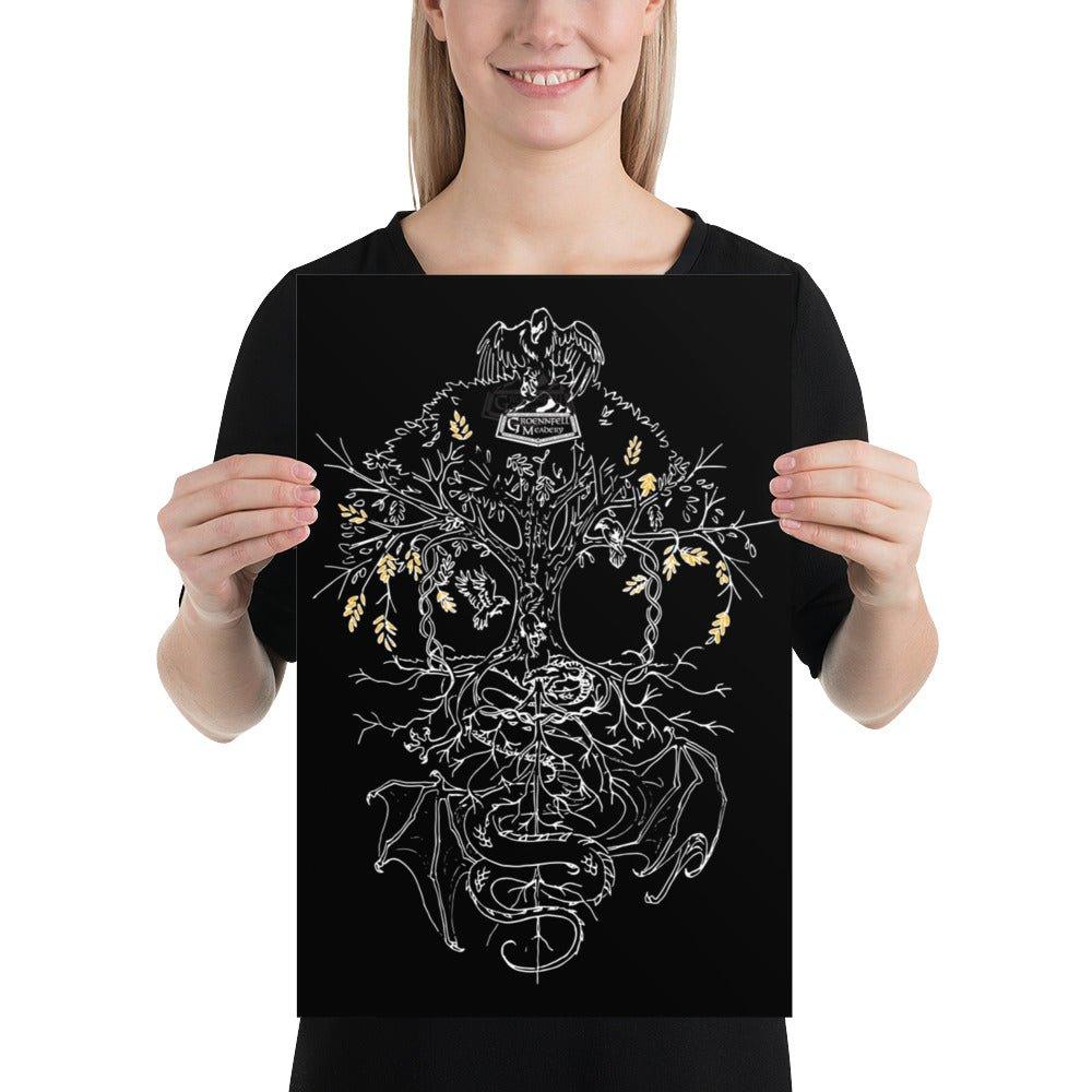 Yggdrasil Gold Details Poster - Groennfell & Havoc Mead Store